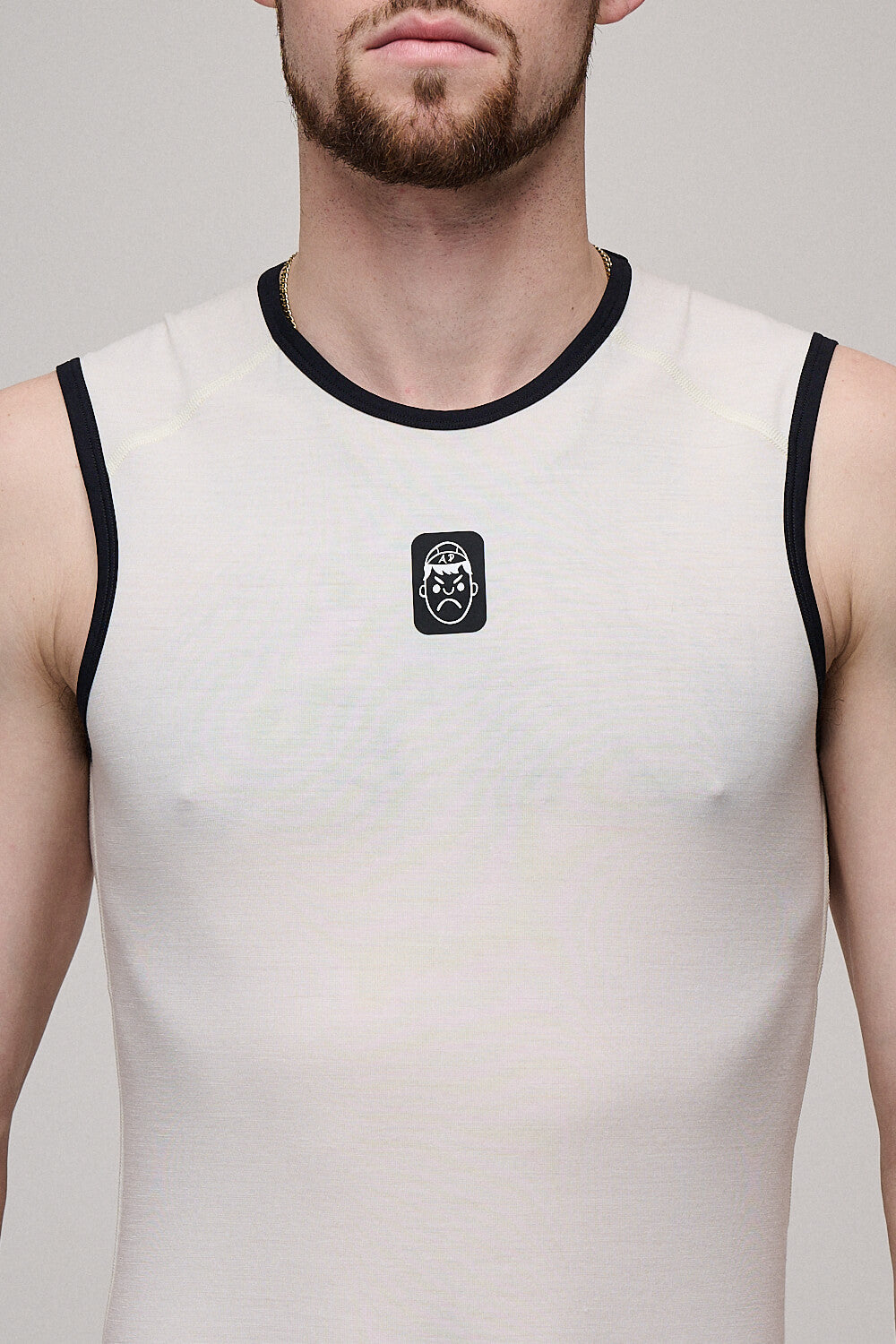 Wool Cycling Base Layer | White Sand