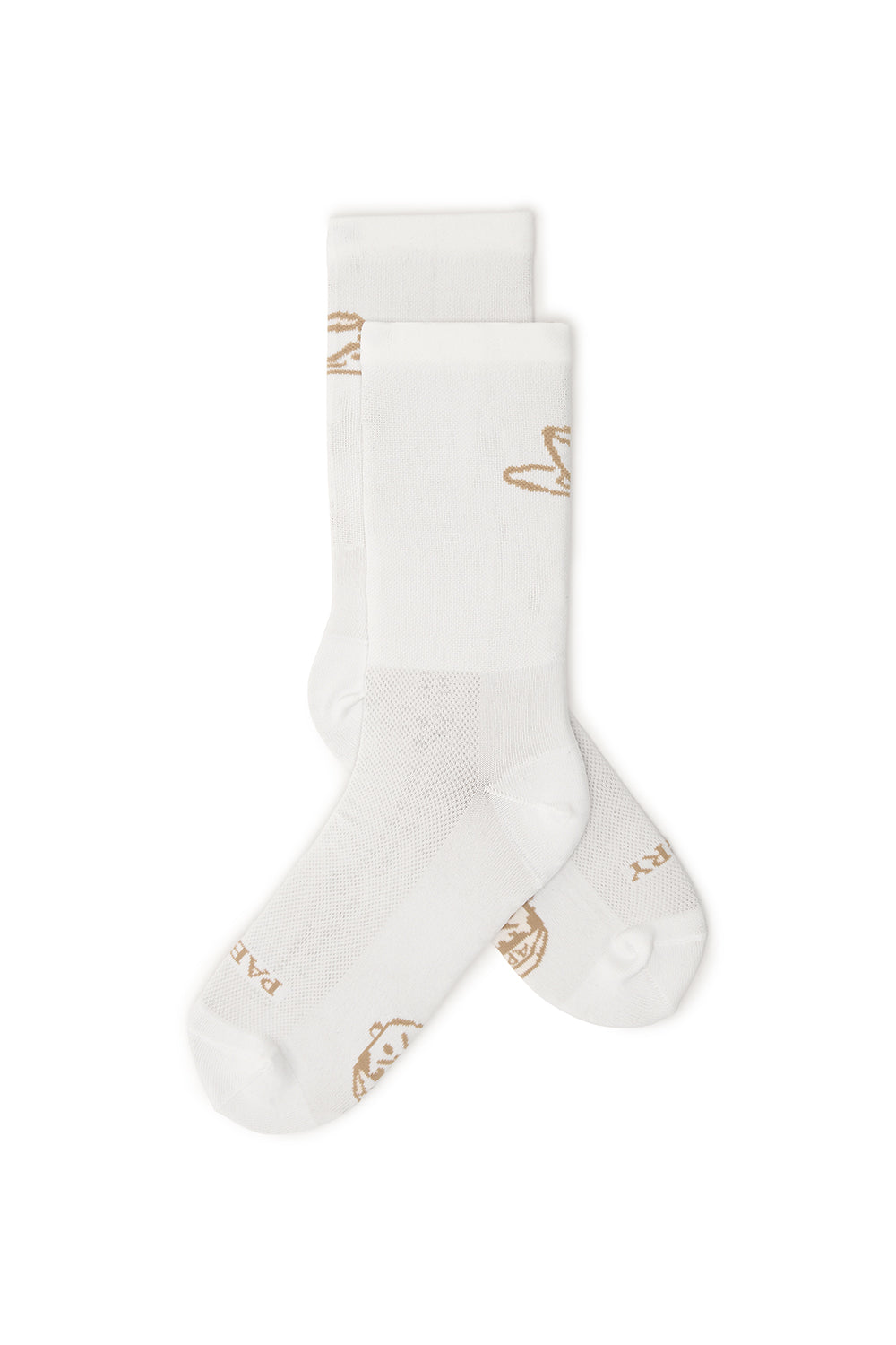 High Top White Cycling Socks | Cortado Edition