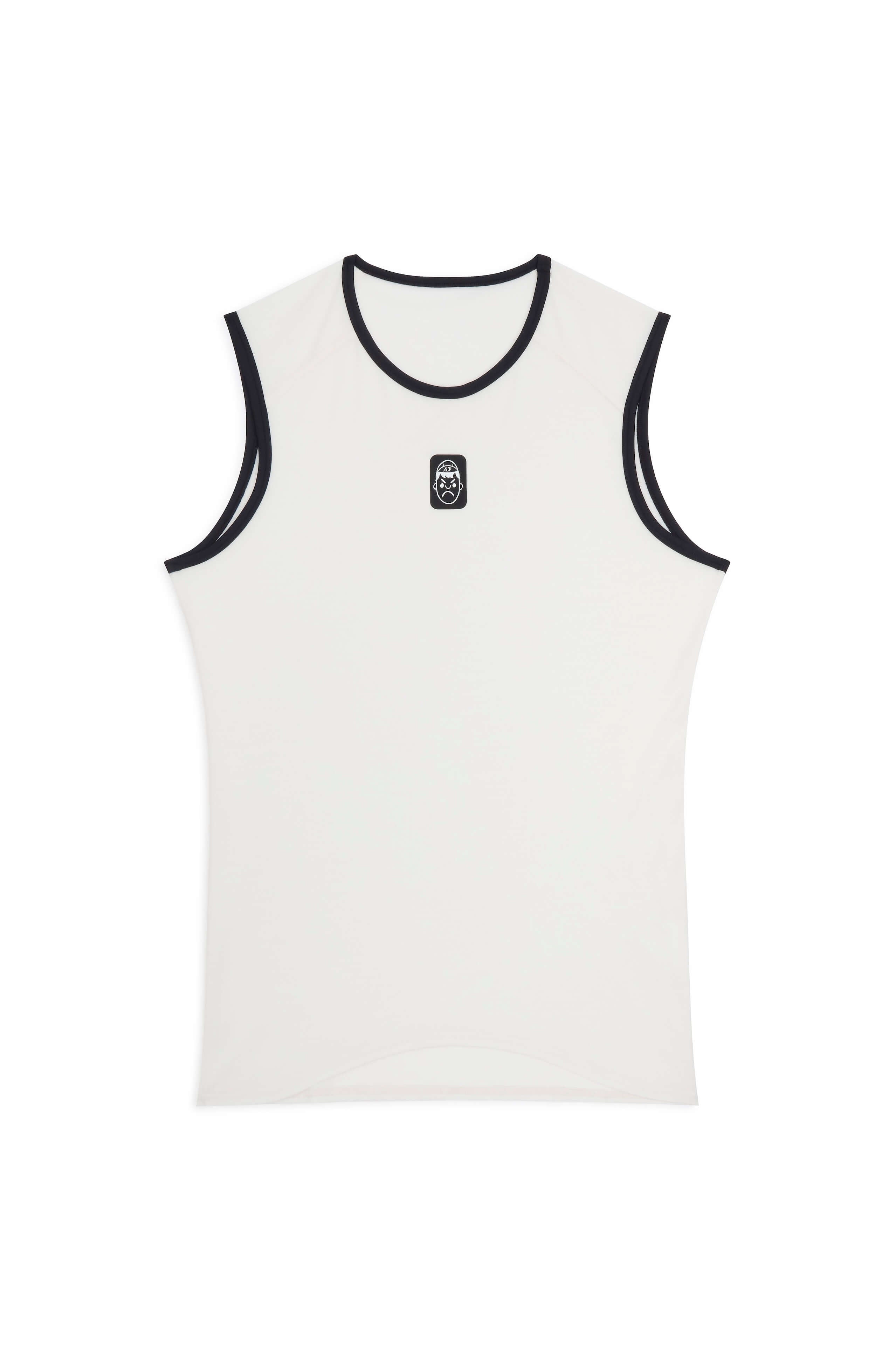 Sleeveless Merino Wool Cycling Base Layer | White Sand