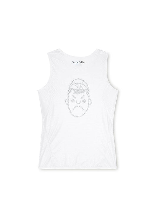 White Mesh Cycling Base Layer