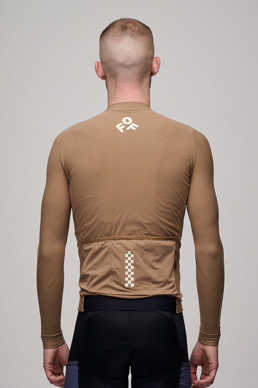 Off-Season Long Sleeve Cycling Jersey | Mocha
