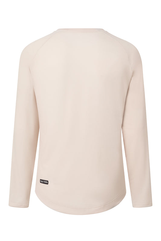 EarthTone Long Sleeve Workout Tee / Desert Sand