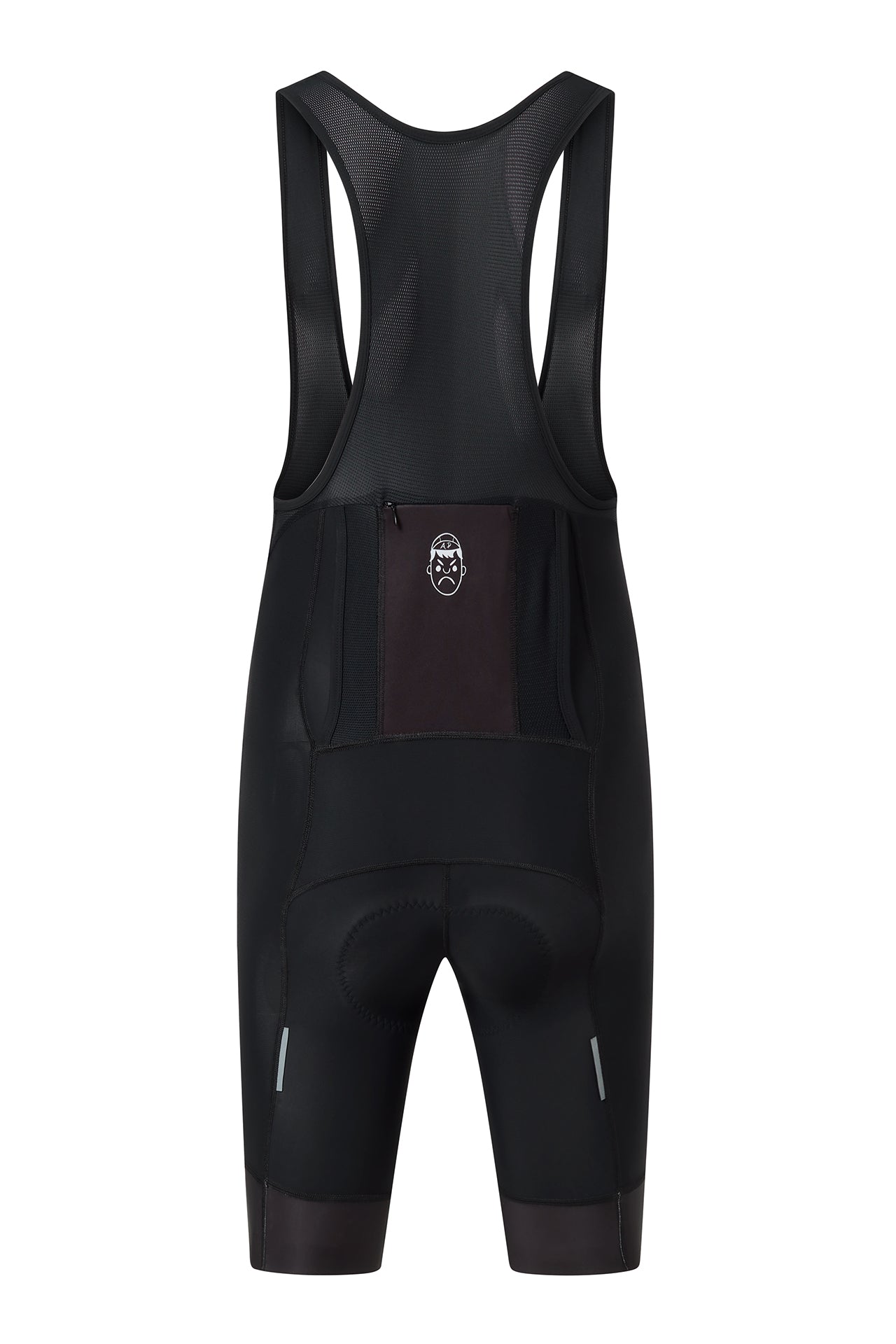 EarthTone Men's Bib Shorts // Black [Black Graphic]