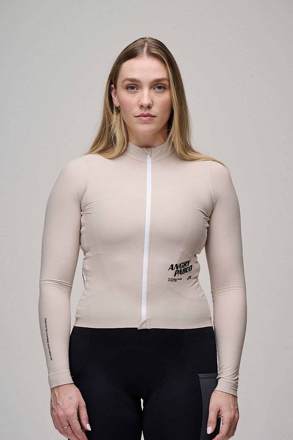 Off-Season Long Sleeve Cycling Jersey | Chalk