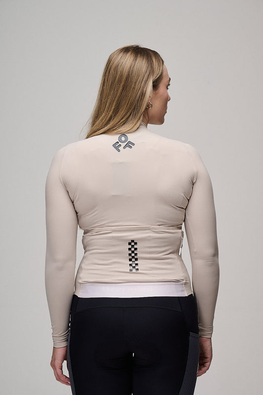 Off-Season Long Sleeve Cycling Jersey | Chalk