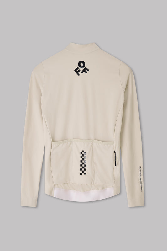 Off-Season Long Sleeve Cycling Jersey | Chalk
