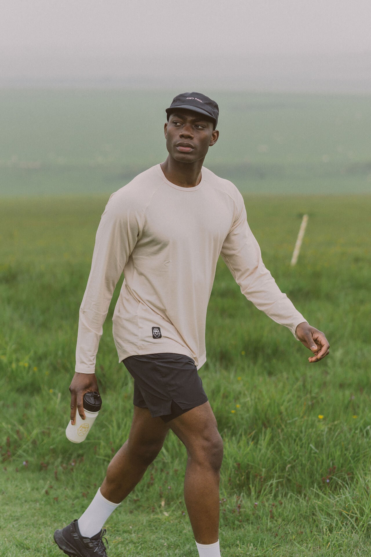 EarthTone Long Sleeve Workout Tee / Desert Sand