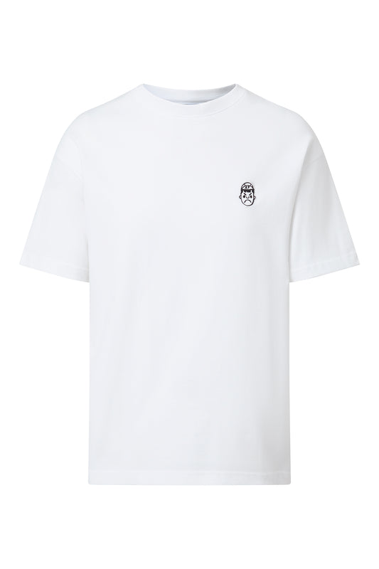 Oversized Signature Logo Tee / White