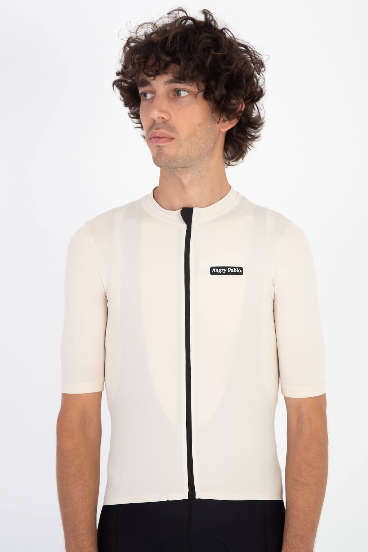 Econyl® Cycling Jersey | Chalk