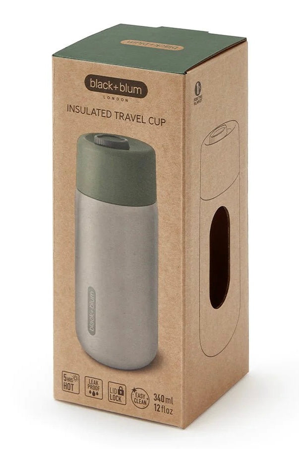 Insulated Steel Travel Cup / Olive